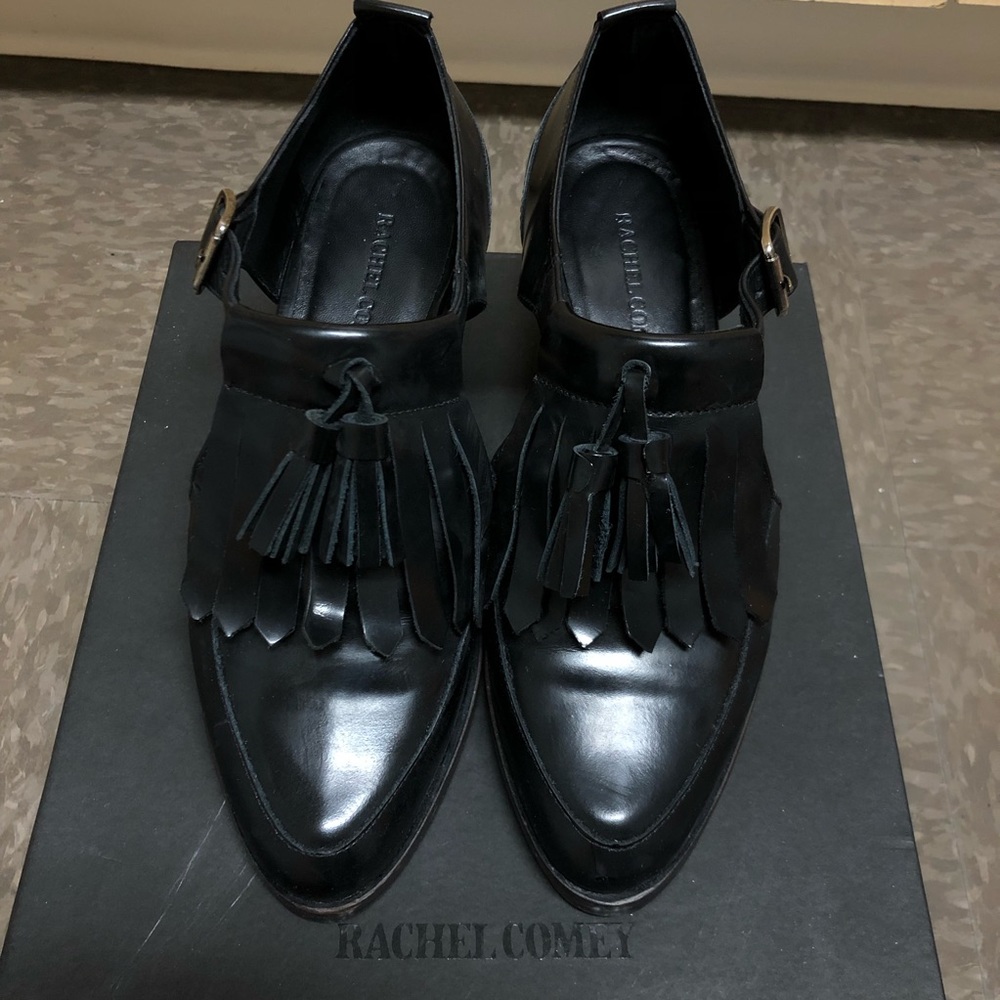 Rachel Comey Branta Tassel-Front Heeled Oxford